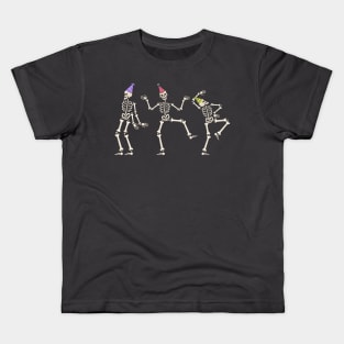 Dancing Skeletons Party Time Kids T-Shirt